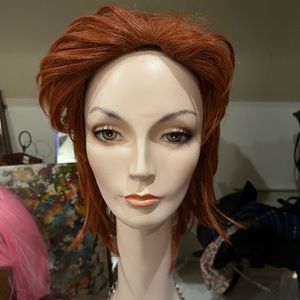 Auburn synthetic wig